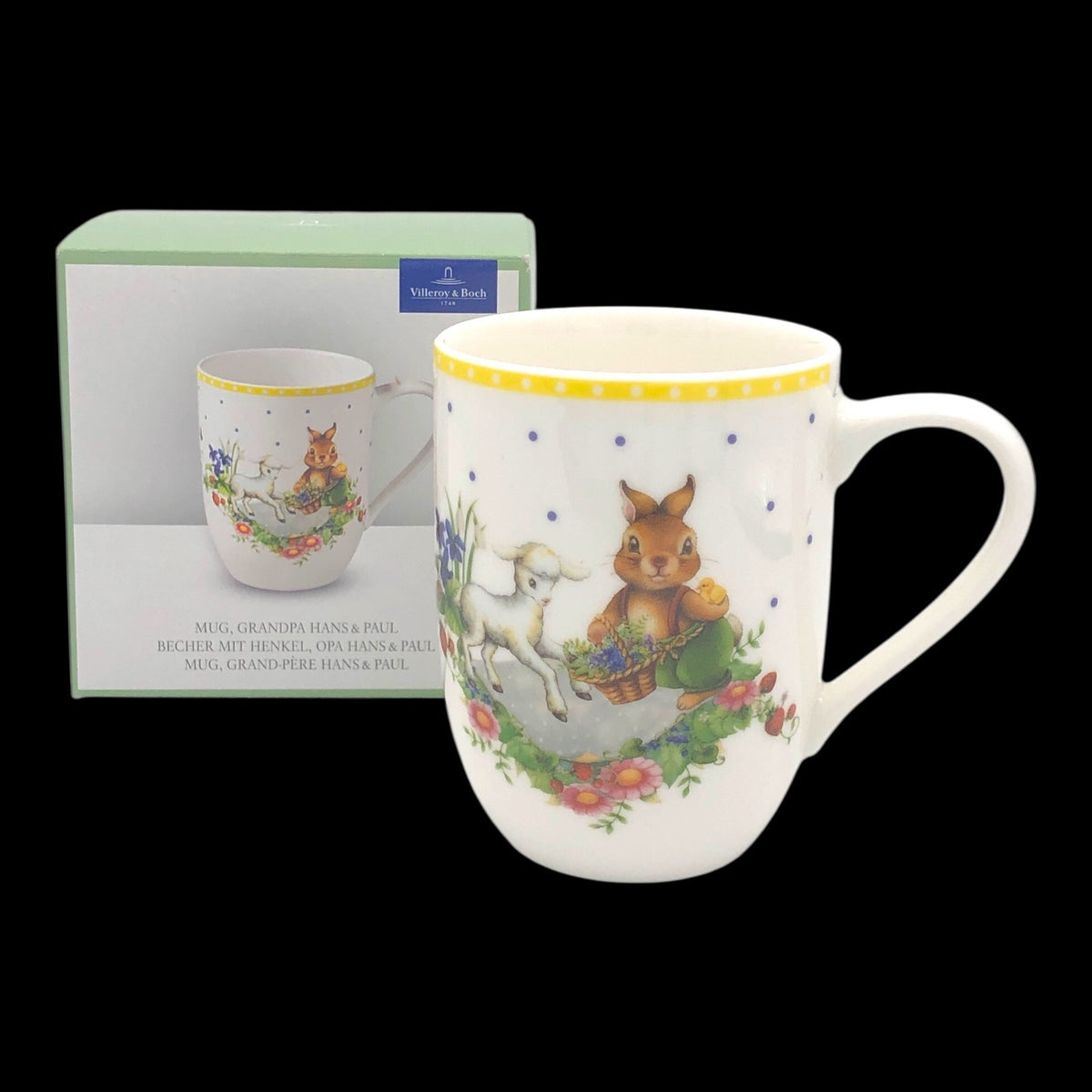 Villeroy & Boch Henkelbecher Hans & Paul Osterbecher Spring Awakening Porzellan