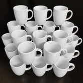 24 Stück Kaffeebecher 270ml Eschenbach Porzellan Kaffee Tassen Weiß B-Ware