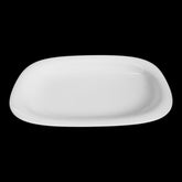 Fleischplatte Servierplatte Platte 24 x 16cm Suomi Weiß Rosenthal Porzellan