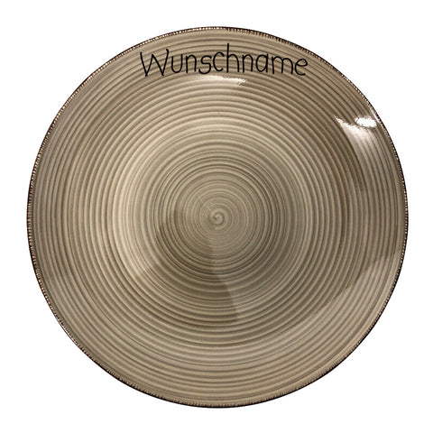 Frühstücksteller Teller flach 20cm Bunt Sand mit Wunschname