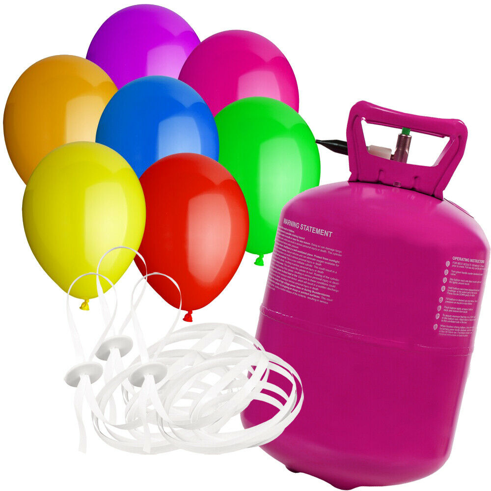 Helium Sets - Luftballons - Rundballons - 23cm - Bunt
