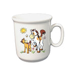Tasse Kinderbecher Pferde mit Wunschname