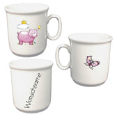 Tasse Kinderbecher Schwein mit Wunschname