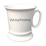 Kaffeehaferl Kaffeebecher Tasse Porzellan weiß 280ml mit Wunschname