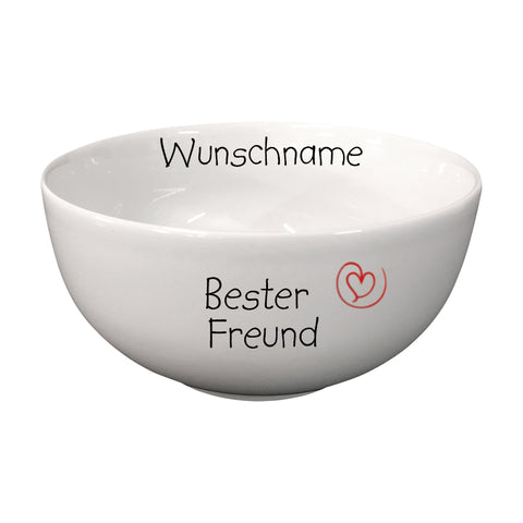 Müslischale Porridge Schale Porzellan Bester Freund