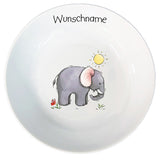 Frühstücksservice 3-tlg. Elefant mit Wunschname