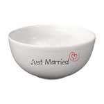 Müslischale Porridge Schale Porzellan Just Married
