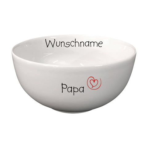 Müslischale Porridge Schale Porzellan Papa
