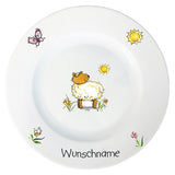 Kindergeschirr 5-tlg. Lamm mit Wunschname