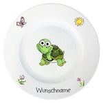 Kindergeschirr 5-tlg. Schildkröte mit Wunschname