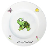 Kindergeschirr 5-tlg. Schildkröte mit Wunschname