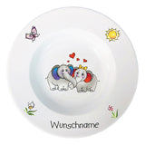 Kinderservice 5-tlg. Elefant 2 mit Wunschname