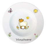 Kindergeschirr 5-tlg. Lamm mit Wunschname