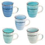 Kaffeebecher Tasse Keramik Pastellblau mit Wunschname